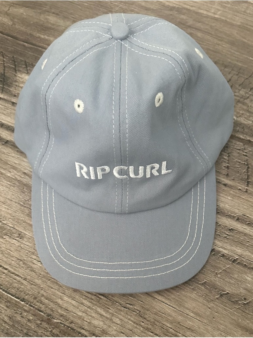 Rip Curl Light Blue Embroidered Logo Baseball Cap
